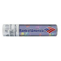 Logo In Motion Lip Balm w/ Blue & White Horizontal Stripe Background